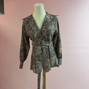 Topshop zebra tunic NWT